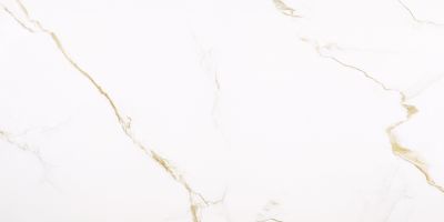 Керамогранит Bonaparte Golden Carrara 60x120 белый / золотой полированный под мрамор