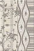 Декоративная плитка Azori 582902001 Сатти Кроше 40.5x27.8 глазурованная матовая 
