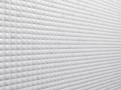 Мозаика Marble Mosaic Square 15x15 Diamond Persian White 30.5x30.5 белая полированная моноколор, чип 15x15 квадратный