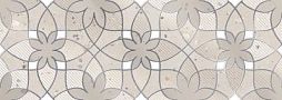 Декоративная плитка Eletto Ceramica 587562002 Terrazzo Decor Marfil Chloe 25.1x70.9 бежевая матовая с орнаментом