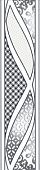 Бордюр Kerama Marazzi HGD\B314\13000R Руаяль 30x7.2 белый глянцевый с орнаментом