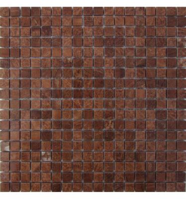Мозаика FK Marble 35510 Classic Mosaic M072-15-6P 30.5x30.5 коричневая полированная