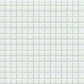 Мозаика ROSE MOSAIC A03 Matrix color 1 (размер чипа 10x10 мм) 31.8x31.8 белая глянцевая моноколор