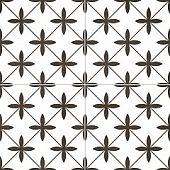 Напольная плитка Dualgres DG_CH_P_WH_N CHIC COLLECTION Poole White 45x45 белая / черная глазурованная матовая пэчворк