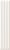 Настенная плитка Ava La Fabbrica 192131 Up Cannettato White Glossy 5x25 белая глянцевая моноколор выпуклая