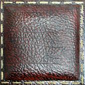 Мозаика NSmosaic TK-201 Ceramic 20х20 коричневая структурированная под кожу, чип квадратный