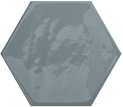 Настенная плитка Cifre 78801165 Kane Hexagon Grey 16x18 серая рельефная / глянцевая моноколор