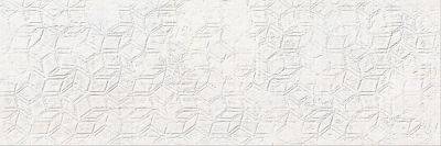 Настенная плитка Keraben 813 Universe Concept Beige 30x90 белая матовая / рельефная под металл