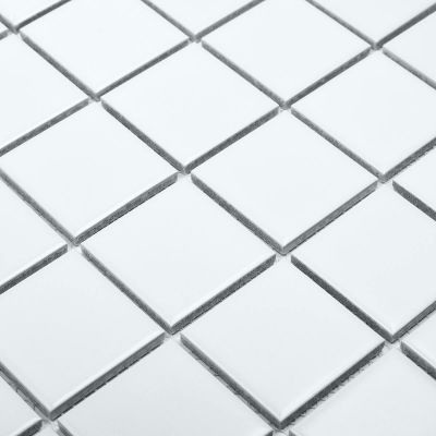 Мозаика Star Mosaic WB31000/ID1005 / С0003081 White Matt 30.6x30.6 белая матовая моноколор, чип 48x48 мм квадратный