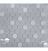 Мозаика Hexagon White Glass 29.5x30.5