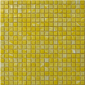 Мозаика ROSE MOSAIC AJ902 Galaxy (размер чипа 15x15 мм) 32.7x32.7 желтая глянцевая моноколор