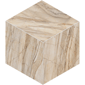 Мозаика ESTIMA Mosaic/BR01_NS/25x29/Cube Bernini Pearl 25x29 бежевая неполированная под мрамор, чип ромб