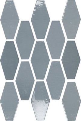 Настенная плитка APE Ceramica 07975-0003 Harlequin Sky 10x20 голубая глянцевая моноколор