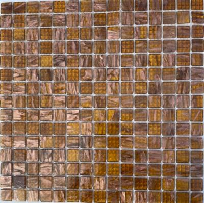 Мозаика Marble Mosaic Square 20x20 Yellow Gold  32.7x32.7 желтый / коричневый полированный под камень, чип 20x20 квадратный