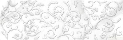 Декоративная плитка Laparet х9999118695 Altair 60x20 белая глазурованная матовая / неполированная под мрамор