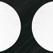 Керамогранит Equipe 22126 Caprice Deco 20x20 черно-белый глазурованный матовый с орнаментом