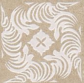 Напольная вставка Kerama Marazzi AD\B291\SG9224 Золотой Пляж 4.9x4.9 темно-бежевая глазурованная матовая с орнаментом