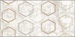 Декоративная плитка Azori 589002003 Apulia Oro Hexagone 31.5x63 бежевая матовая геометрия