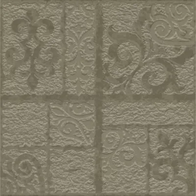 Керамогранит Керамин Берген 3Д 30x30 серый натуральный с орнаментом
