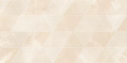 Декоративная плитка Azori 589032001 Opale Beige Geometria 31.5x63 бежевая глянцевая под оникс / геометрия