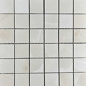 Мозаика Velsaa RP-157484-03 Onix Prizma Crema Mosaic 30х30 кремовая полированная под оникс, чип 47х47 мм квадратный