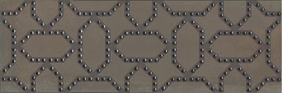 Декоративная плитка Kerama Marazzi DC\D08\13062TR Раваль 30x89.5 (9 мм) коричневая матовая под металл / с орнаментом