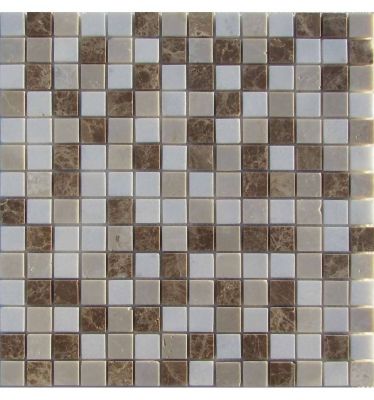 Мозаика FK Marble 30105 Mix Mosaic Mix White Cream 20-6P 30.5x30.5 микс полированная