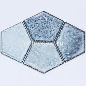 Мозаика NSmosaic RUSTIK R-308 керамика 306х151 синяя глянцевая
