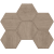 Мозаика Estima Mosaic/CW02_NR/25x28,5/Hexagon Classic Wood Dark Grey 25x28.5 серая неполированная под дерево, чип гексагон