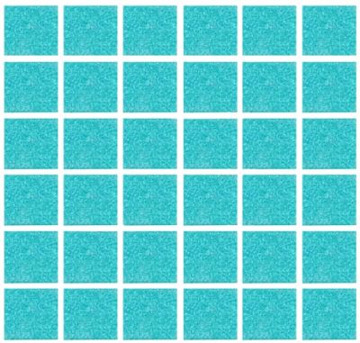 Мозаика ROSE MOSAIC A62 Matrix color 2 (размер чипа 10x10 мм) 31.8x31.8 голубая глянцевая моноколор