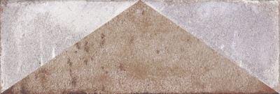 Настенная плитка Aparici Rev. Brickwork Triangle Ornato 20x60 коричневая матовая под камень