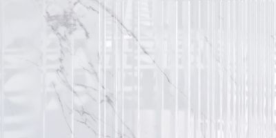 Настенная плитка Axima 48462 Орлеан 300x600 белый глянцевый под мрамор рельеф
