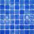 Мозаика Роскошная мозаика МС 5264 30x30 смальта микс голубая глянцевая, чип 21x21 квадратный
