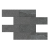 Мозаика Estima Mosaic/LN03_NS/TE03_NS/28,6x35/BricksBig Luna Anthracite 28.6x35 серая неполированная под кирпич, чип прямоугольный