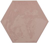 Настенная плитка Cifre 78801166 Kane Hexagon Pink 16x18 розовая рельефная / глянцевая моноколор