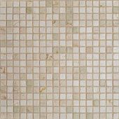 Мозаика Orro mosaic BOTTICINO TUM 30.5x30.5 бежевая полированная, чип 15x15 квадратный