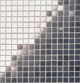 Мозаика Golden Effect HP28-15 (размер чипа 15x15 мм) 32.7x32.7 серая глянцевая моноколор
