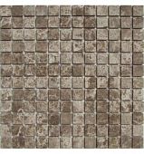 Мозаика FK Marble 35421 Classic Mosaic Emperador Light 23-4T 30x30 коричневая матовая, чип 23x23 квадратный
