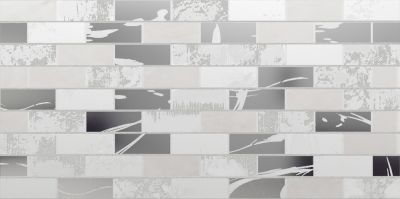 Декор Altacera DW9GLW00 Glent 50x24.9 серый / белый глянцевый под мозаику