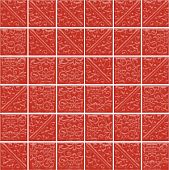 Настенная плитка Kerama Marazzi 21024 Ла-Виллет 30.1x30.1 красная глянцевая мозаика / узоры