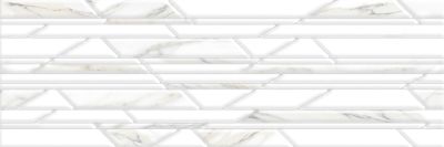 Настенная плитка ALMA Ceramica TWA11NAT014 Nativa 60x20 белая глянцевая под мрамор