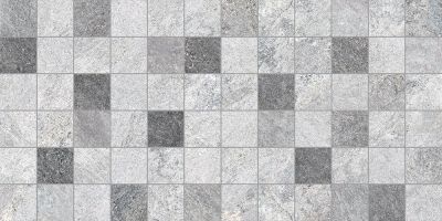 Настенная плитка (декофон) Global Tile 1039-8219 40х20 серая матовая под камень / мозаику