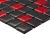 Мозаика Роскошная мозаика МС 758 30x30 микс красная/черная глянцевая, чип 23x23 квадратный