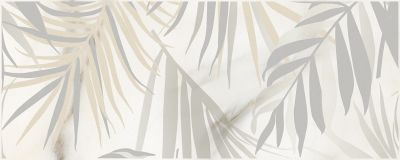 Декоративная плитка Laparet х9999284077 Ivory 50x20 кремовый глазурованный глянцевый флористика
