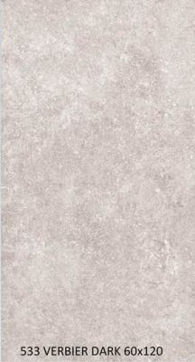Керамогранит Eurotile Ceramica 533 VRH2GY Verbier Dark 60x120 серый матовый под бетон / цемент