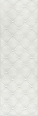 Настенная плитка Kerama Marazzi 14048R Синтра структура обрезная 40х120 белая матовая 3D узор
