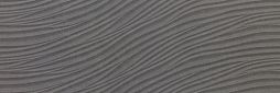 Настенная плитка Venis V1440275 Duna Graphite 33.3x100 графит матовая волнистая