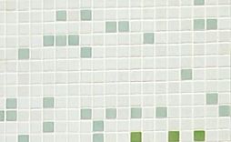 Мозаика Ezarri Растяжка Verde №1 49.5x49.5 белая глянцевая