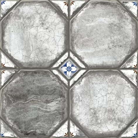 Керамогранит Керамин Брюгге 1 40x40 серый глазурованный матовый под камень