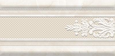 Бордюр Eurotile Ceramica 91 Ermitage 30x15 бежевый глазурованный глянцевый под мрамор